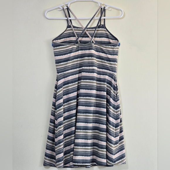 Pact Fit & Flare Strappy Striped Organic Dress Size XL - Picture 4 of 14